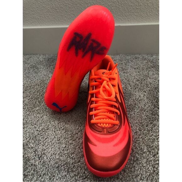 Puma Lamelo Ball MB.02 Supernova Fiery Coral Men's Size 10.5 - Picture 6 of 6